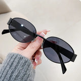 Gafas de sol ovaladas retro: elegantes gafas UV400 para mujeres y hombres