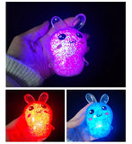 Pelotas antiestrés de conejito blanditas con luz: lindo juguete antiestrés para niños y adultos | Relleno de canasta de Pascua