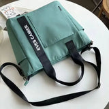 Bolso de mano informal de nailon para mujer: bolso de hombro elegante y duradero
