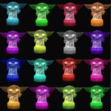 3D Night Light for Kids - USB Rechargeable LED Illusion Lamp with Remote Control