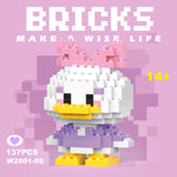 Disney & Sanrio Character Building Blocks Set - 108 Style Stitch & Hello Kitty Collection