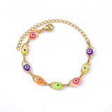Pulsera de acero inoxidable con dijes de moda para mujer: diseño de plantas con cierre de pinza de langosta