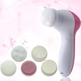 5-in-1 Electric Facial Cleansing Brush with Vibration Massage & Blackhead Removal