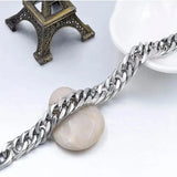 Men's Stainless Steel Chain Bracelet – Durable, Sleek & Stylish Wristwear