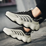 Men’s Breathable Mesh Casual Sneakers – Lightweight, Anti-Odor Lace-Up Trainers