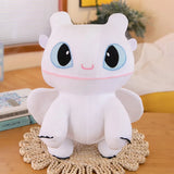Muñeco de peluche de Cómo entrenar a tu dragón: adorable y tierna almohada de Furia Nocturna y Furia Luminosa