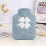 Portable 500ml Hot Water Bottle with Plush Finish