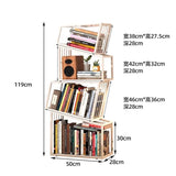 Estantería giratoria para libros, estantería para revistas, organizador de estanterías, estanterías estéticas para niños, estanterías, muebles de almacenamiento