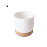 Classic Plastic Flower Pot with Double-Layer Water Storage Tray