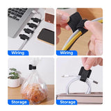 Bridas organizadoras de cables desmontables, correas de nailon reutilizables para la gestión de cables de ratón, auriculares y cables