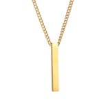 Personalized Engraved Name Necklace – Custom Stainless Steel Pendant for Men & Women