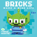 Disney & Sanrio Character Building Blocks Set - 108 Style Stitch & Hello Kitty Collection