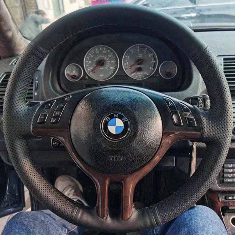 Custom Fit Car Steering Wheel Cover - Non-Slip, Breathable Protection for Comfort and Style