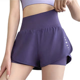 High-Waisted Yoga Running Shorts with Pockets for Women