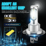 4 bombillas LED H7 para faros delanteros: luces antiniebla de luz alta y baja superblancas de 6000 K (12 V/24 V, 110 W, IP68 a prueba de agua)