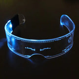 LED Light-Up Party Sunglasses – UV400 Retro Glow Glasses for Festivals, Raves & Nightlife