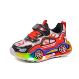Striped Anti-Slip Casual Sneakers for Kids – Unisex Hook & Loop Shoes for Boys & Girls (Ages 4–6)