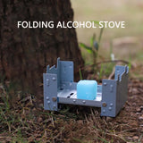 Mini Portable Solid Alcohol Stove for Outdoor Cooking