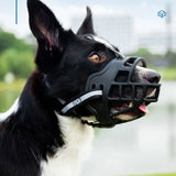 Adjustable Dog Muzzle with Reflective Strips – Safe, Comfortable & Secure Training Aid