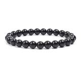 Natural Stone Beaded Bracelet with Elastic Rope for Men & Women