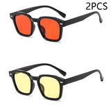 Unisex Rectangle Vintage Sunglasses – Retro Cat Eye Shades with UV400 Protection