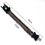 Waterproof LED Paracord Survival Bracelet – 550lb Emergency Cord with Whistle & Light