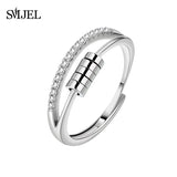 Trendy Geometric Spinner Ring for Women – Fashion Statement Cocktail Jewelry