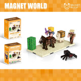Juego de bloques de construcción magnéticos: juguete educativo creativo para niños 