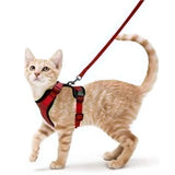 Escape-Proof Cat Harness and Leash Set - Adjustable Soft Vest for Safe Outdoor Adventures