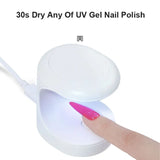 Mini UV LED Nail Lamp – Portable Single-Finger Gel Polish Dryer with USB Power