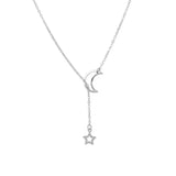 Trendy Moon Pendant Necklace for Women – Zinc Alloy Fashion Jewelry