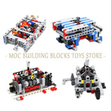 Car Model Building Blocks – DIY Speed Engine Transmission Brick Set for Teens & Adults
