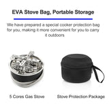 8800W Portable Gas Camping Stove - High-Power Outdoor Cooking with Windproof Design