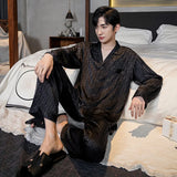 Men’s Long Sleeve Pajama Set – Soft Knit Sleepwear for All-Season Comfort