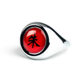 Akatsuki Itachi Cosplay Ring Set – Naruto Metal Jewelry for Men & Women