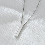 Personalized Engraved Name Necklace – Custom Stainless Steel Pendant for Men & Women
