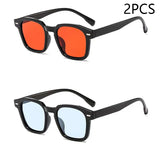 Gafas de sol unisex rectangulares vintage: moda retro 2023, protección UV400