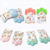Baby Teething Mittens - Food-Grade Silicone Chewing Gloves for Newborns & Infants