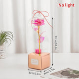 Eternal Galaxy Rose in Glass Dome - Colorful LED Flower Gift for Valentine's Day