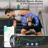 Reloj inteligente AMOLED para hombre con llamadas por Bluetooth y seguimiento avanzado de la salud