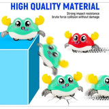 Interactive Crawling Crab Toy for Toddlers – Sensory Tummy Time Baby Toy with Double Pull-Back Movement