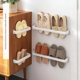 Perchero de pared para zapatillas: organizador de zapatos para baño impermeable, no poroso y con gran capacidad de carga