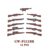 WW2 Military Building Blocks Set - Army Soldier & Motorcycle Model Kit
