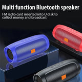Portable Bluetooth Speaker with Subwoofer – Waterproof Outdoor Speaker with FM Radio & TF Card Support
