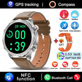 2025 AMOLED Smart Watch with Bluetooth Calling - GPS, NFC & Health Monitoring