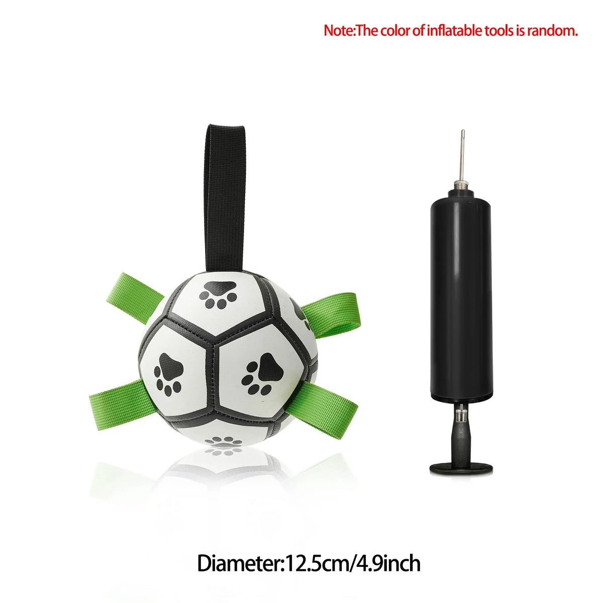 Leather Football Dog Toy – Interactive Bite-Resistant Training Ball for Dogs