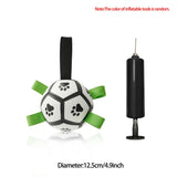 Leather Football Dog Toy – Interactive Bite-Resistant Training Ball for Dogs