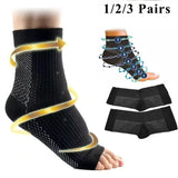 3-Pack Breathable Compression Socks for Men & Women - Sports & Everyday Wear