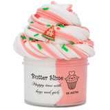 Kit de slime de mantequilla mixta, masilla esponjosa, dijes de piruleta de sandía para niños, juguete antiestrés elástico y no pegajoso para niños y niñas