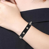Unisex Studded Leather Chain Bracelet – Bold, Stylish, and Uniquely You